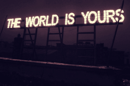 The world is...