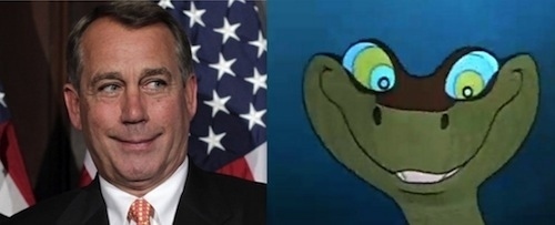 John Boehner as Kaa