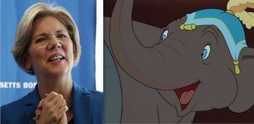 Elizabeth Warren as Giddy the Elephant