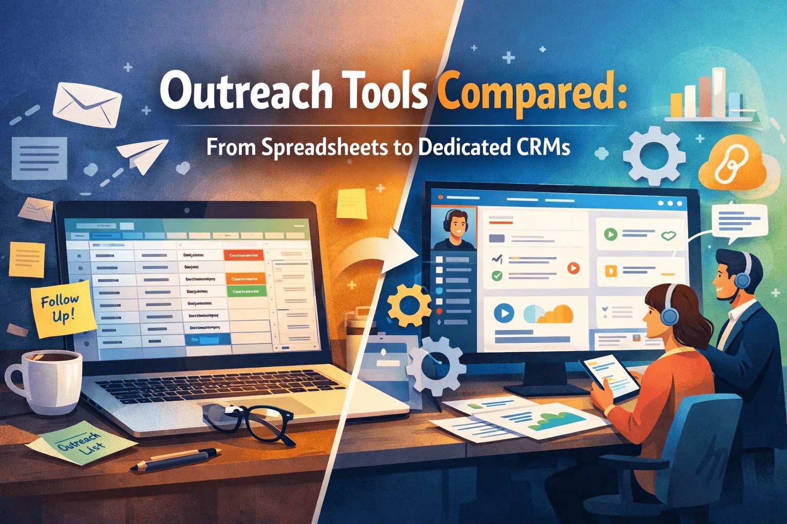 Outreach Tools Compared: From Spreadsheets to Dedicated CRMs