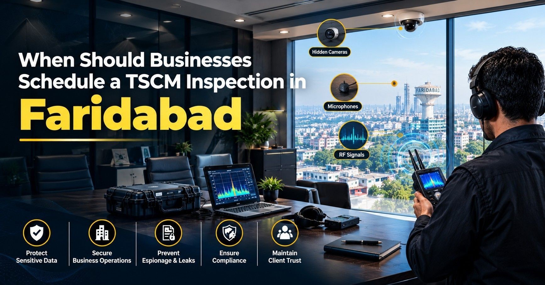 When Should Businesses Schedule a TSCM Inspection in Faridabad?