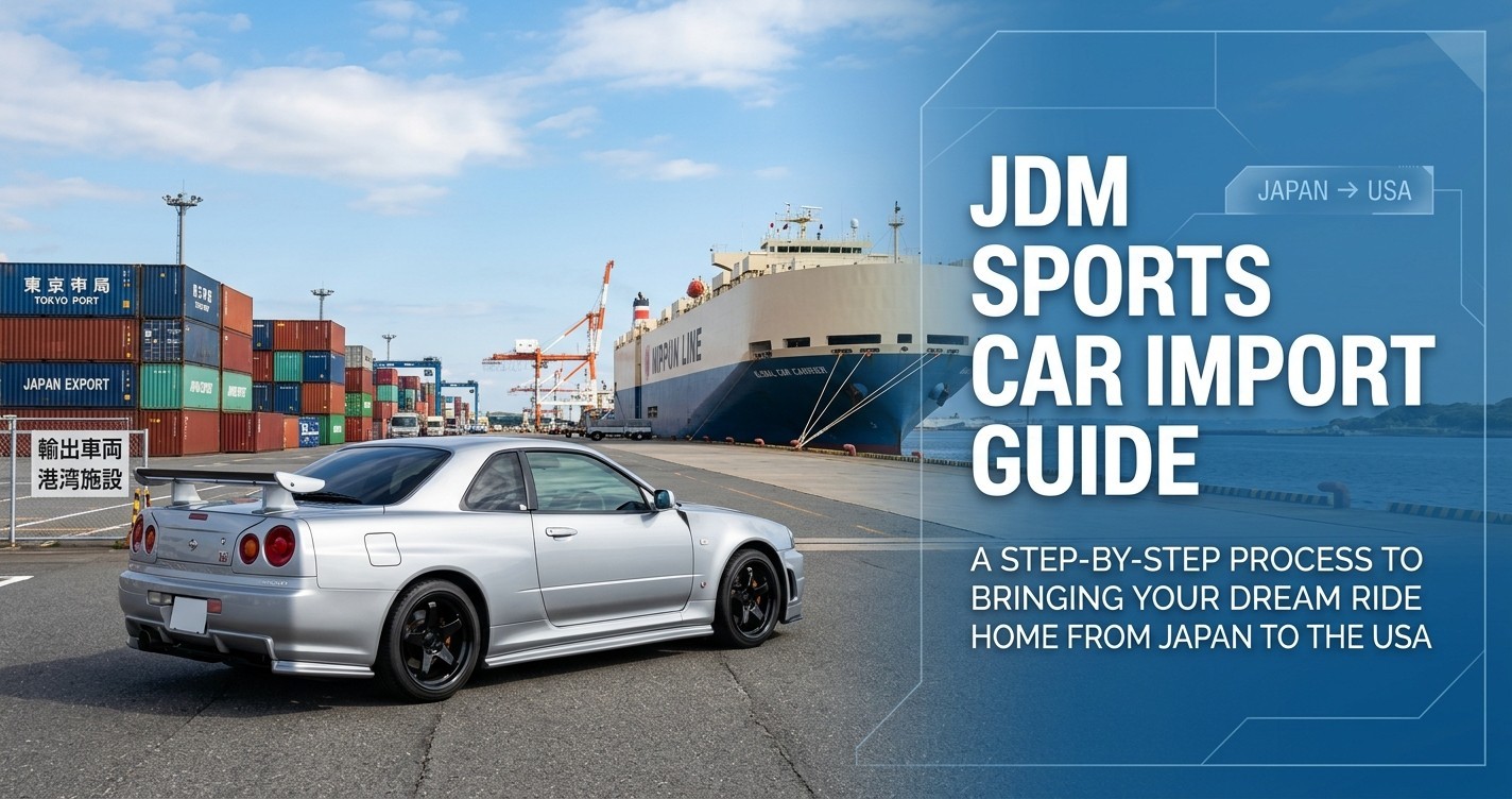 How to Import a JDM Sports Car From Japan to the USA: A Beginner's Guide
