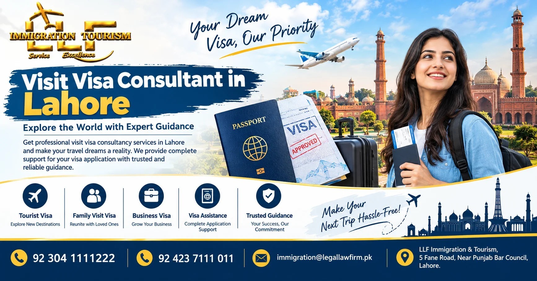 Visit Visa Consultant in Lahore | Expert Visa Application Guidance